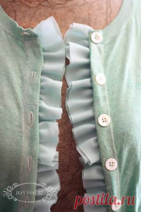 make an old sweater new again....