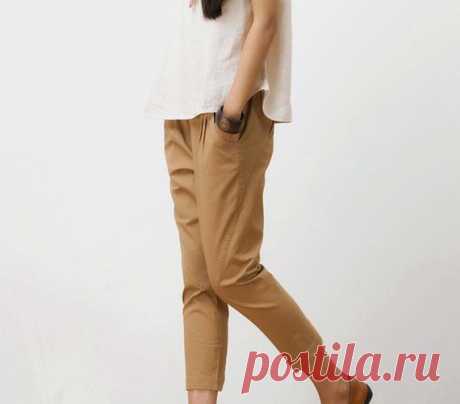 Cotton pants for women, Comfortable Cotton pants, Casual pants, Pencil pants, Elastic waist pants 【Fabric】 Cotton 【Color】 Khaki, red 【Size】 Waist circumference 72-82cm / 28-32 Hip circumference 106cm/ 41 Thigh circumference 52cm/ 20 Pants length 81cm / 32   Have any questions please contact me and I will be happy to help you.