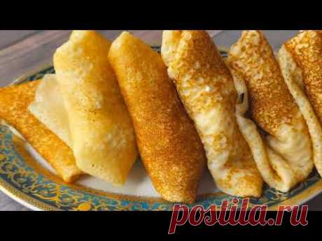 Блины "ШЕСТЬСОТ" Я 1,5 ГОДА искала этот рецепт! Теперь готовлю только к БОЛЬШИМ ПРАЗДНИКАМ!ГЕНИАЛЬНО