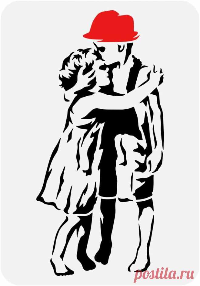 FINGERINSPIRE Banksy Kids Hugging Stencil 21x29.7cm Wiederverwendbar Banksy Girl Malschablone Banksy Boy Drawing Stencil Banksy Theme Stencil Zum Malen Auf Holz Wand Und Möbel : Amazon.de: Baumarkt