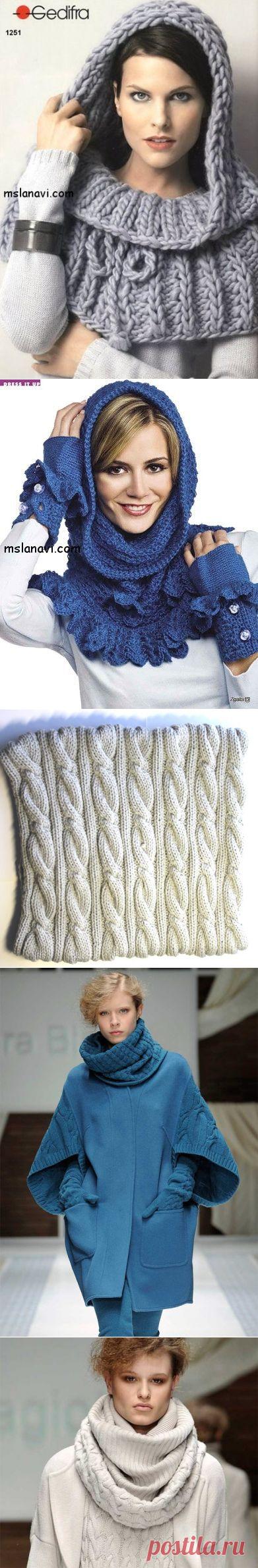 Модные вязаные снуды | Вяжем с Лана Ви