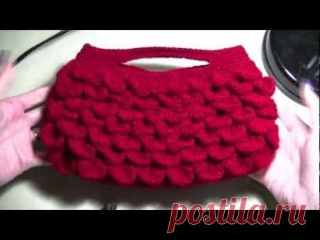 Mini Tutorial - Bag Handles - Crocodile Stitch Bag
