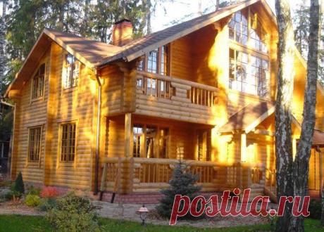Уютный деревянный дом фото