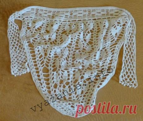 Косынка на голову или бандана. Схема и описание.