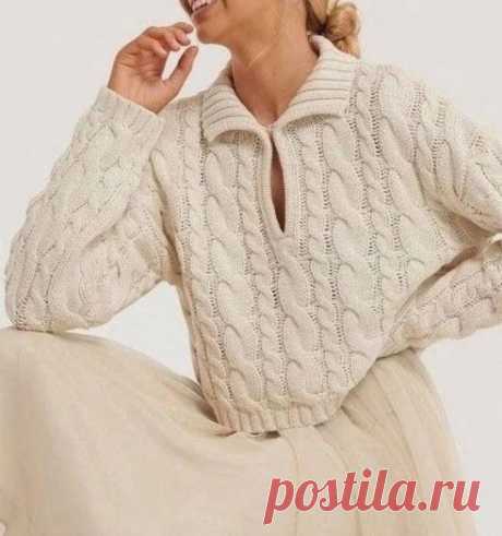 Узор для джемпера спицами