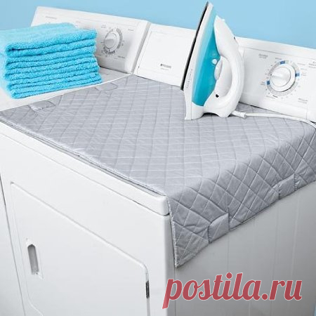 Магнитный коврик для глажки белья. Находка для маленьких квартир. Можно купить за $9.09 на amazon.com.