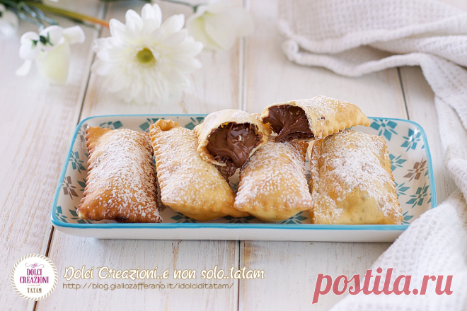 Bugie ripiene alla nutella, per niente unte e la nutella rimarrà morbida Le Bugie ripiene alla nutella sono dei golosissimi e deliziosi dolcetti di carnevale, rigorosamente fritti e la nutella, all'interno, rimarrà morbida