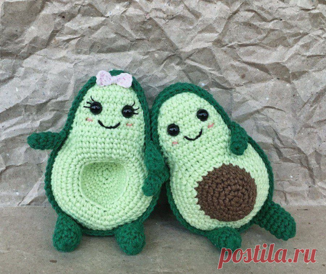 Вязаный фрукт авокадо крючком | Hi amigurumi