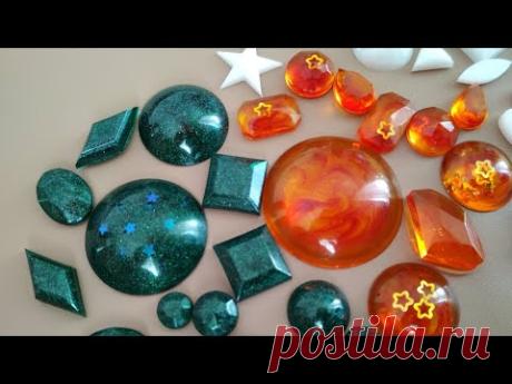 Кабошоны из эпоксидной смолы. Epoxy resin