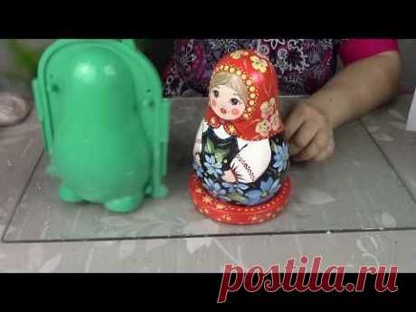 Матрёшка из гипса ХоббиМаркет