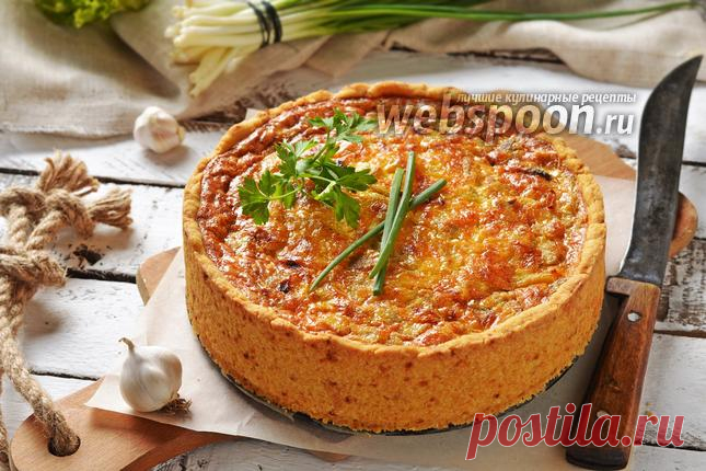Киш с грибами и чесноком рецепт с фото, как приготовить на Webspoon.ru