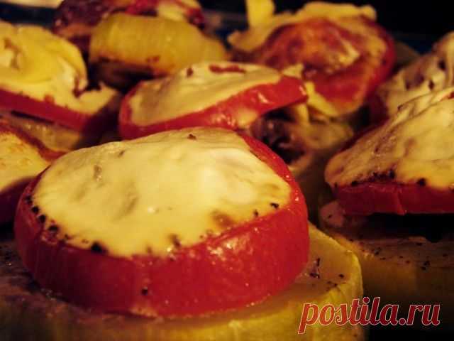 Фаршированные кольца из кабачков