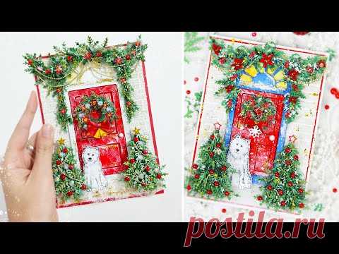 Яркие и Праздничные Открытки ручной работы «Новый Год на пороге» (обзор) / Скрапбукинг