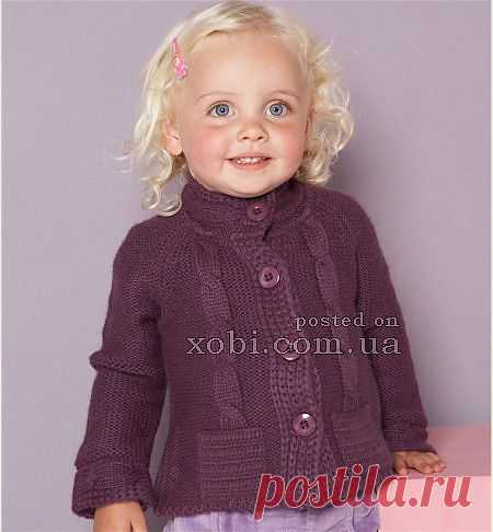 красивая и стильная кофточка для девочки