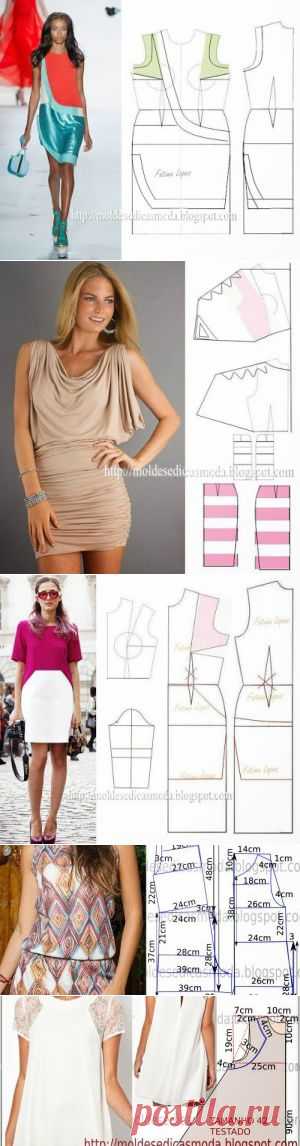 MOLDES DE VESTIDOS - Moldes Moda por Medida
