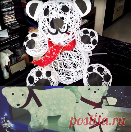 🐻 Как за 150 рублей сделать светящуюся фигуру, которая стоит десять тысяч