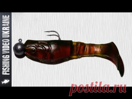 Оснастка силиконовой приманки джиг-головкой. HD