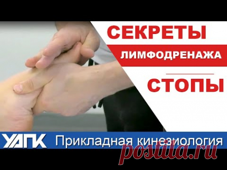 Лимфодренаж от стопы до колена (Р.Фарей) - YouTube
