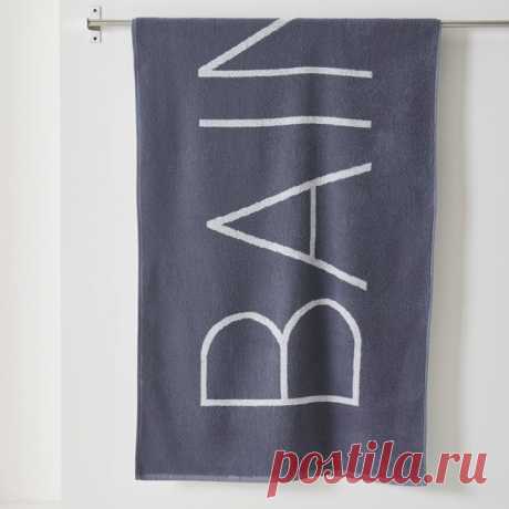 Полотенце махроео с рисунком "ванна", vasca La Redoute Interieurs | купить в интернет-магазине La Redoute