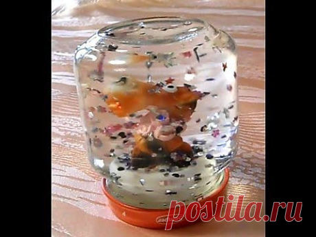 Снежный шар своими руками / snow globe - YouTube