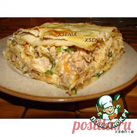 Мясной пирог из лаваша - кулинарный рецепт