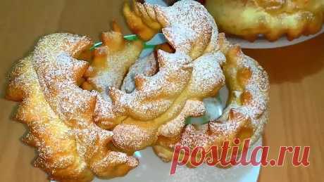 Вкусный десерт к чаю. Простой и дешёвый рецепт. Похож на хворост, но мягкий