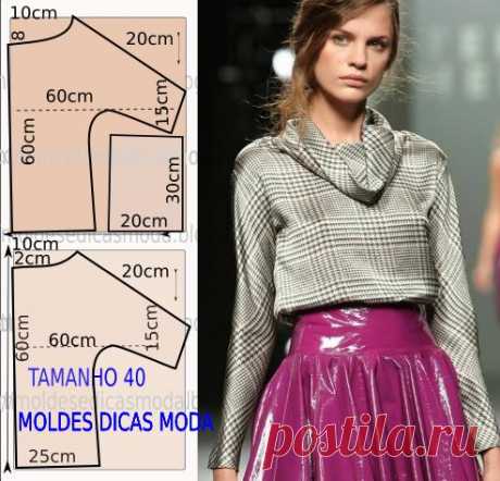 MOLDE BLUSA DE SEDA