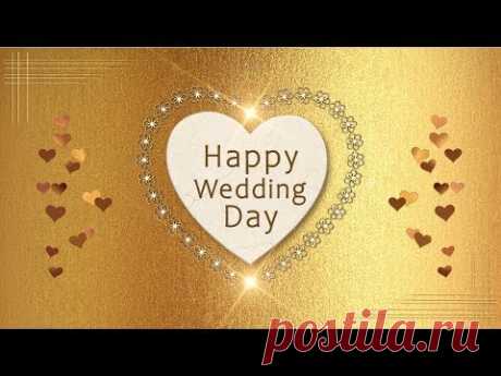 👰🏼🤵🏼Happy Wedding Day! Поздравляю с Бракосочетанием!👰🏼🤵🏼Animation Greeting Cards #4K #WhatsApp - YouTube