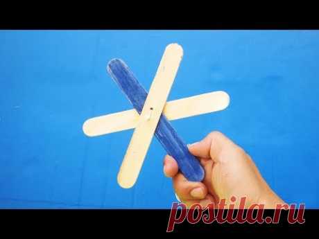 How to Make Spinner using Popsicle Sticks - DIY Toys for Kids
