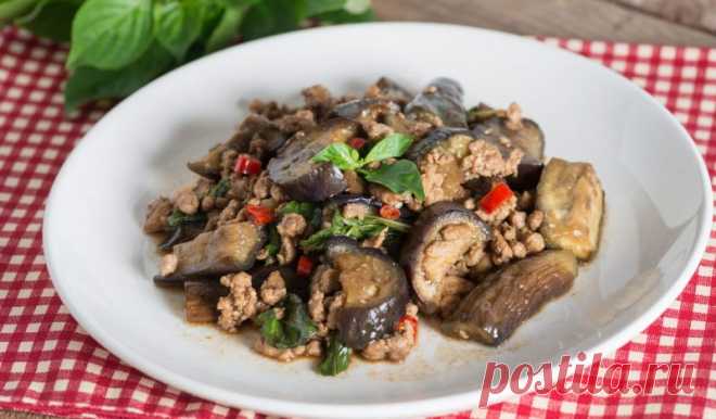 Вторые блюда из баклажанов и мяса