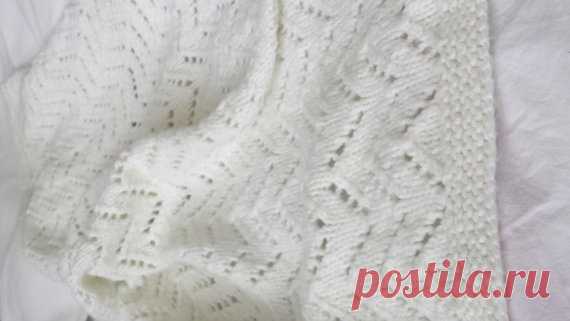 Vintage Hand Crocheted White Baby Blanket Afghan by TheEarthsCafe