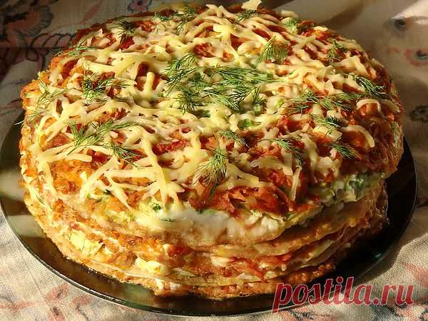 Кабачковый тортик.
