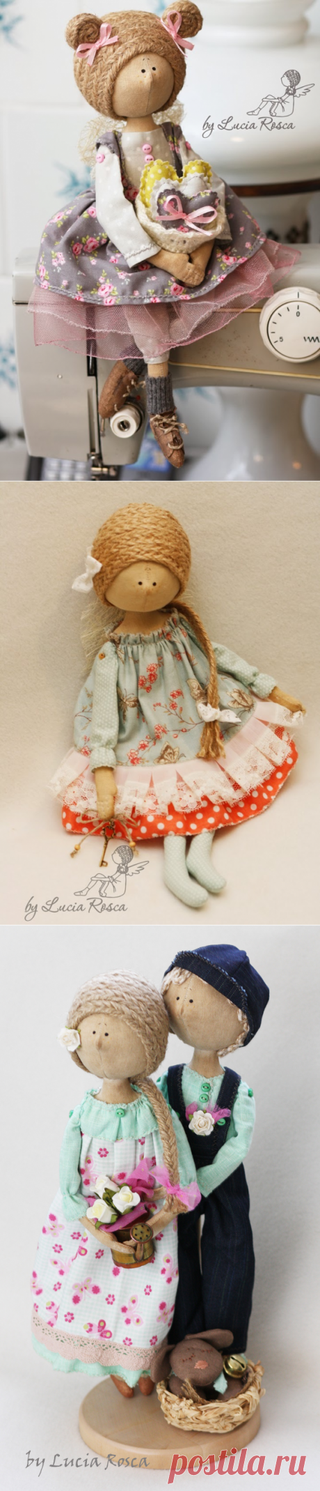 Чудесные интерьерные куклы Lucia Rosca