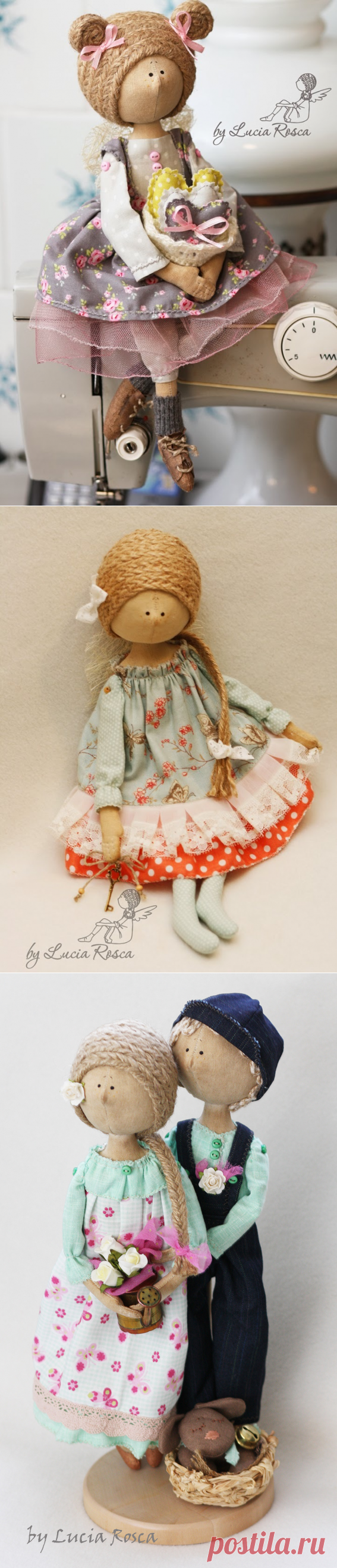 Чудесные интерьерные куклы Lucia Rosca