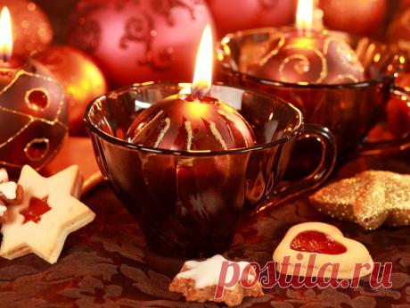 новогодние свечи