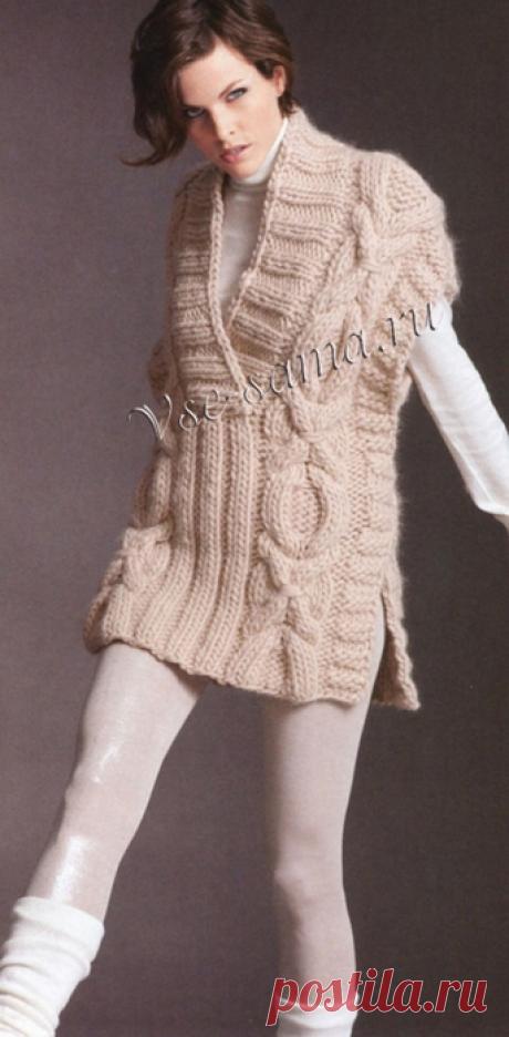 Жилет со шлицами