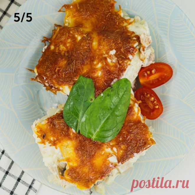 ​Курица по-французски с грибами в духовке