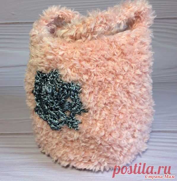 Сумочка для девочки связаная крючком из пряжи YarnArt Mink - Вязание - Страна Мам