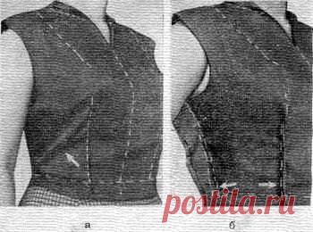 Дефекты блузы, обнаруженные при примерке, и их устранение