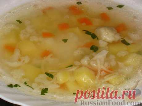 Рецепт: Супчик из цветной капусты на RussianFood.com