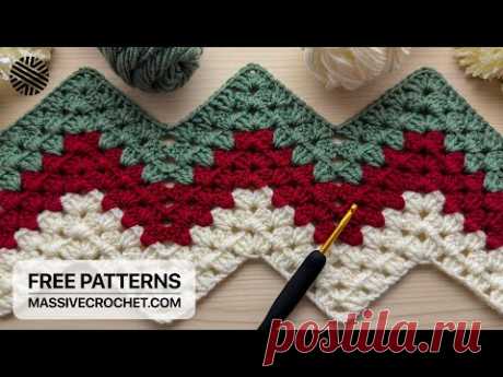 SUPER EASY Crochet Pattern for Beginners (1 ROW REP)! ⚡️🎁 LOVELY Crochet Stitch for Baby Blanket