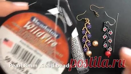 Серьги цветочные от Sonysree Creations