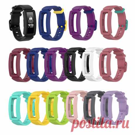 Bakeey Colorful Watch Band with Cover Case for Fitbit Ace 2 Inspire HR Smart Wat - US$4.99