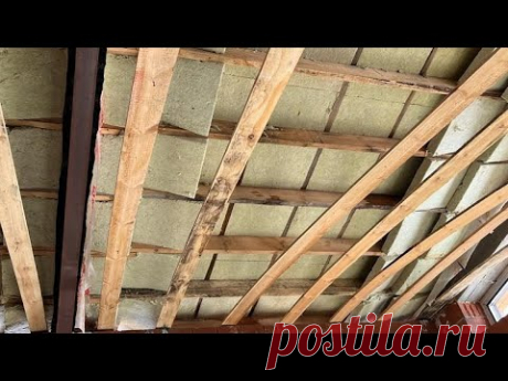 Теплопотери без вентиляции чердака равно проблемы. #строительство #работа #архитектура #кровля