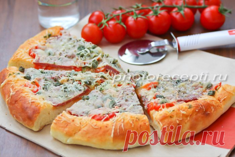 Ташир пицца. Рецепт теста для вкусной пиццы Ташир. » Рецепты на 14 февраля, День Влюбленных. Вкусные рецепты 2013. Красивые рецепты закусок. Рецепты салатов, тортов, десертов и другие.