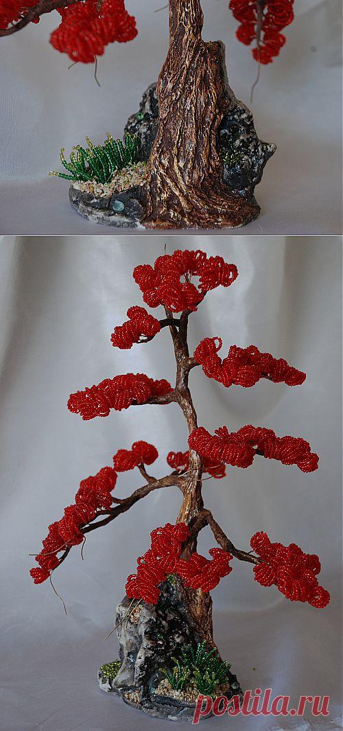 Мастер-класс бонсай из бисера / Бисероплетение / В рукоделии