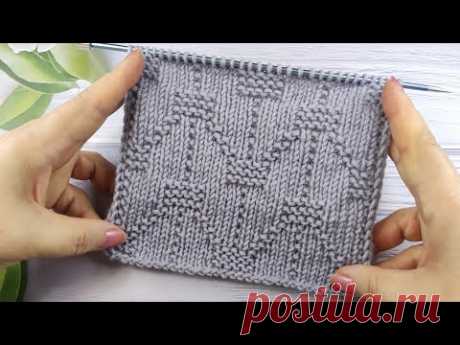 Easy Knit Stitch Pattern | Einfaches Strickmuster | Punto semplice ai ferri | Point de tricot simple