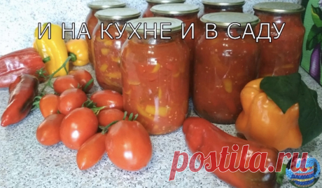 Лечо без стерилизации на зиму. Лечо из перца с помидорами /простой рецепт/. | И НА КУХНЕ И В САДУ | Дзен