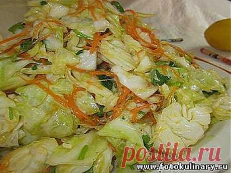 Капуста по-корейски - Cалаты, закуски - Кулинарные рецепты ! - ФотоКулинария