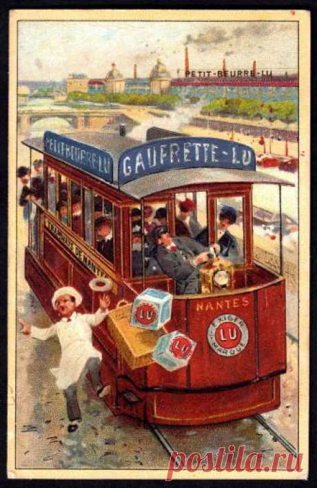 French Tradecard - Calendar, 1905 Lefevre Utile Biscuits - System Card with calendar for 1905 back